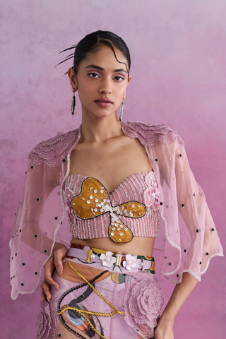 Petaline Embellished Bustier