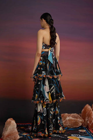 Mysterique Lace Tiered Skirt