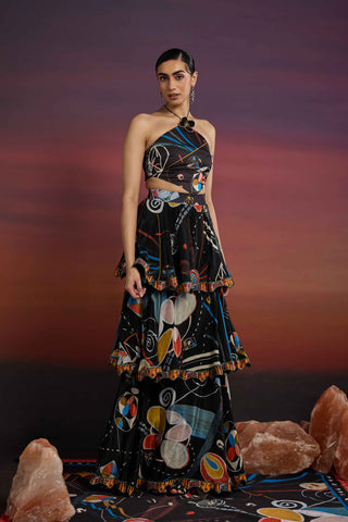 Mysterique Lace Tiered Skirt