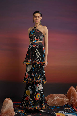 Mysterique Lace Tiered Skirt