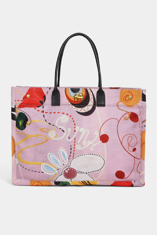 Shivan & Narresh Florain Tote Bag; Florain print; blush color; printed bags; Handbags
