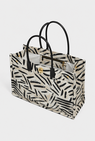 Zuri Tote – luxury canvas tote styled for beach holidays and travel | Shivan & Narresh