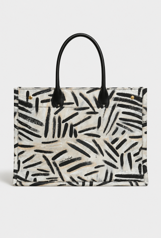 Zuri Tote – back view of printed luxury beach tote | Shivan & Narresh
