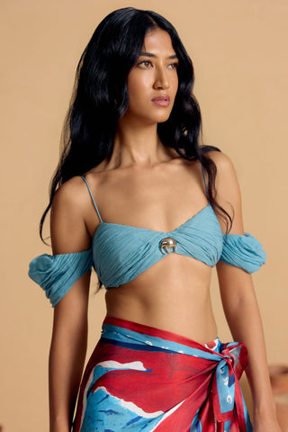 Powder Ruched Saf Bustier