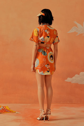 Younail Cut-Out Shirt Dress