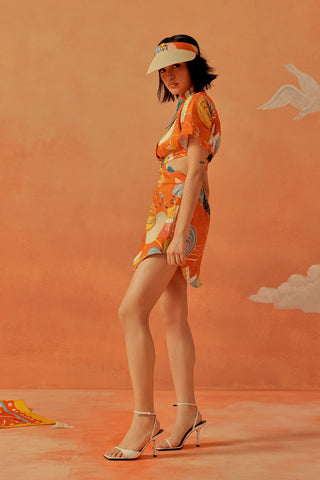 Younail Cut-Out Shirt Dress