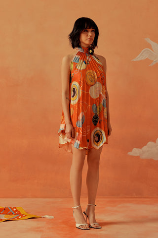 Younail Pleated Resort Dress