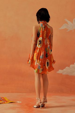 Younail Pleated Resort Dress