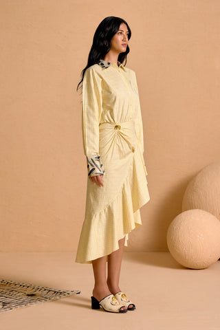 Butter Checkered Swirl Dress