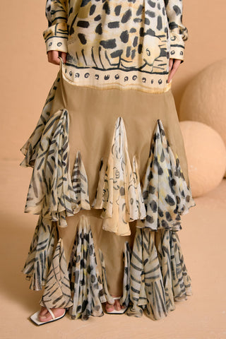 Zuri Godet Dress with Belt