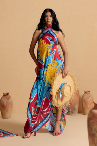 Maurice Silk Flute Dress