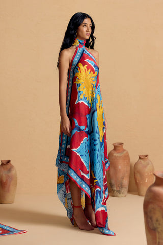 Maurice Silk Flute Dress