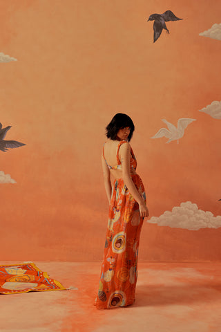 Younail Draped Saf Gown