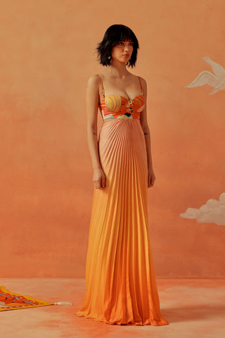 Younail Ombre Pleated Maxi