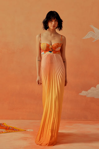 Younail Ombre Pleated Maxi