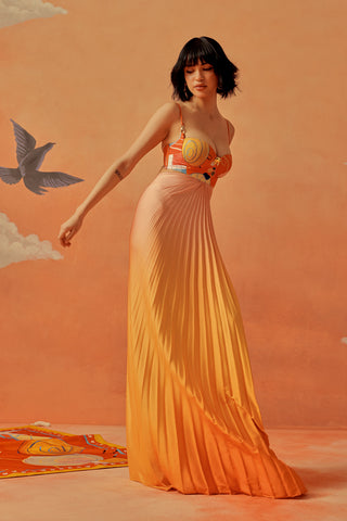 Younail Ombre Pleated Maxi