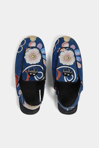 Shivan & Narresh Springlie Saf Slingback Mules; Springlie print; Footwear; Mens footwear; Multicolor