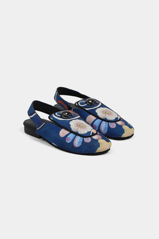 Shivan & Narresh Springlie Saf Slingback Mules; Springlie print; Footwear; Mens footwear; Multicolor