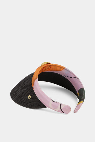Shivan & Narresh Ebony & Florain Visor with Saf; Ebony color; Florain Hats; Accessories