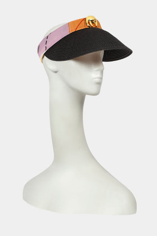 Shivan & Narresh Ebony & Florain Visor with Saf; Ebony color; Florain Hats; Accessories