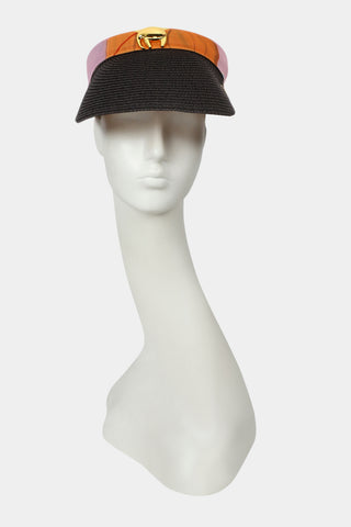 Shivan & Narresh Ebony & Florain Visor with Saf; Ebony color; Florain Hats; Accessories
