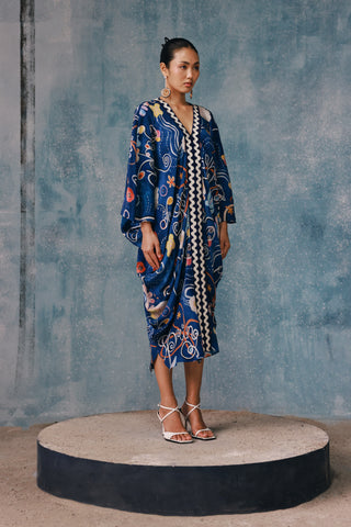 Springlie Draped Chevron Kaftan