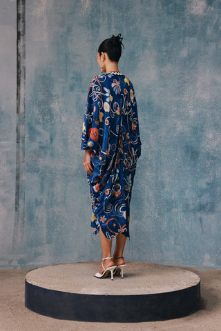 Springlie Draped Chevron Kaftan