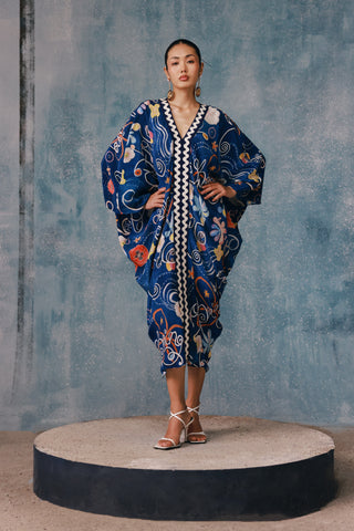 Springlie Draped Chevron Kaftan