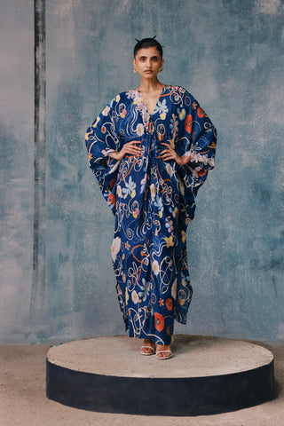 Springlie Draped Twin-Shoulder Kaftan