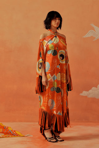 Younail Fringed Kaftan