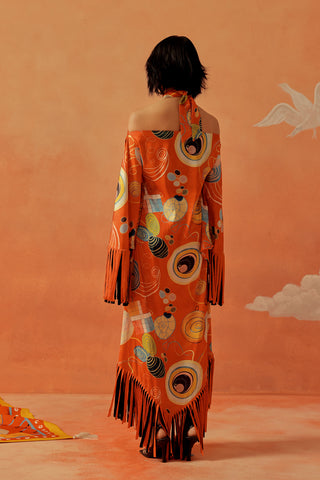 Younail Fringed Kaftan