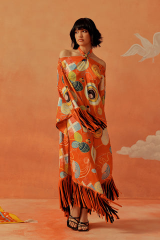 Younail Fringed Kaftan