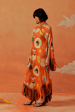 Younail Fringed Kaftan