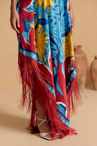 Maurice Fringed Scarftan