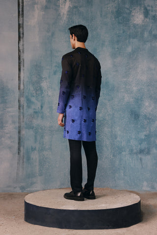 Ebony & Isola Floret Skein Ombre Kurta Set