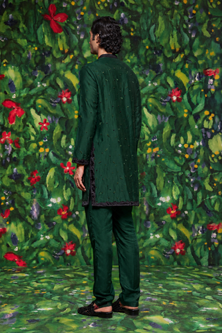 Emerald Aster Skein Kurta Set
