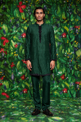 Emerald Aster Skein Kurta Set