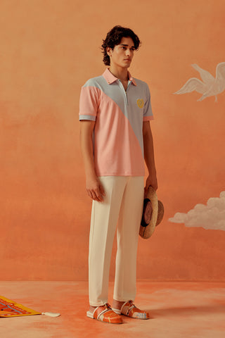 Sakura & Powder Oblique Polo