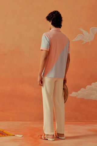 Sakura & Powder Oblique Polo