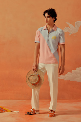 Sakura & Powder Oblique Polo