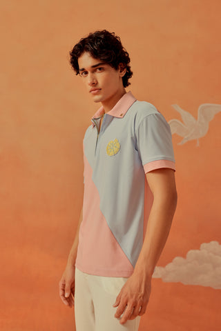 Sakura & Powder Oblique Polo