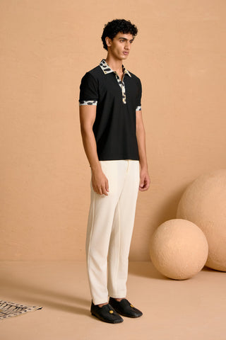 Noir & Zuri Polo with Iconopins