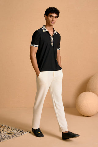 Noir & Zuri Polo with Iconopins