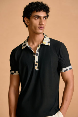 Noir & Zuri Polo with Iconopins