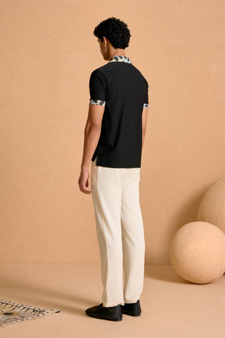 Noir & Zuri Polo with Iconopins