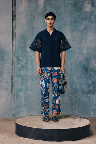 Springlie Denim Printed Pants