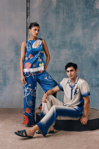 SpringOmbré Silk Shirt