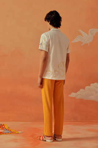 Ivory Pastiche Resort Shirt