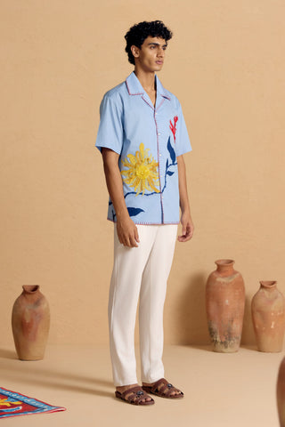 Powder Checkered Floret Burst Shirt