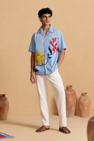 Powder Checkered Floret Burst Shirt